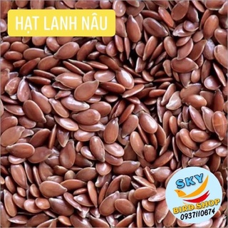 Hạt lanh nâu Bỉ cho chim, hamster, sóc, làm đẹp cho tóc, da... 200g