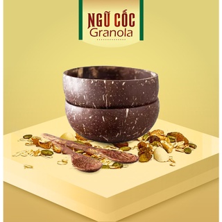 - chén / bát gáo dừa + muỗng gỗ dừa - yến sạch thiên nhân phátt