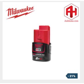 Milwaukee Pin Li-Ion M12B2 RedLithium (12V:2Ah)