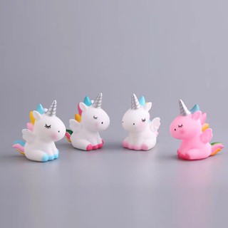 Ngựa 1 sừng trang trí bánh kem, ngựa uni, kỳ lân unicorn