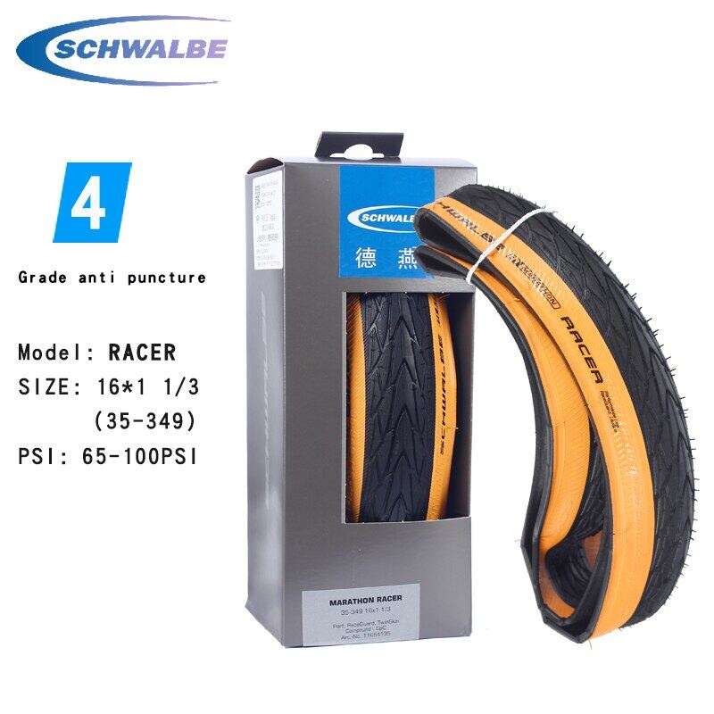 Schwalbe Lốp Xe Gấp Gọn Kajak 32-349 16 Inch 16x1 / 3 Ultra Chất Lượng Cao