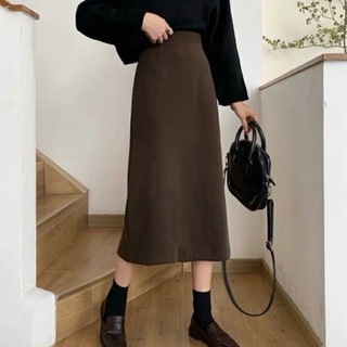 Chân váy dài công sở chân váy midi hàng quảng châu đẹp ba màu