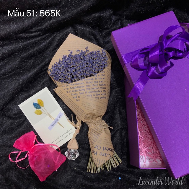 Set quà hoa lavender khô - Mẫu 51