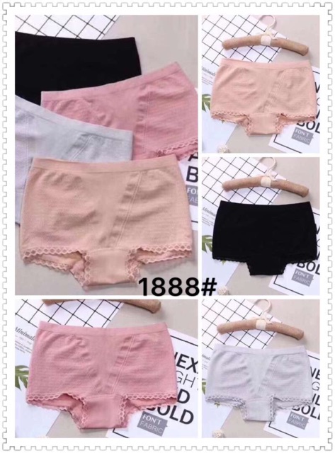 Combo 10 quần lót nâng mông kháng khuẩn, quần lót nữ 1888