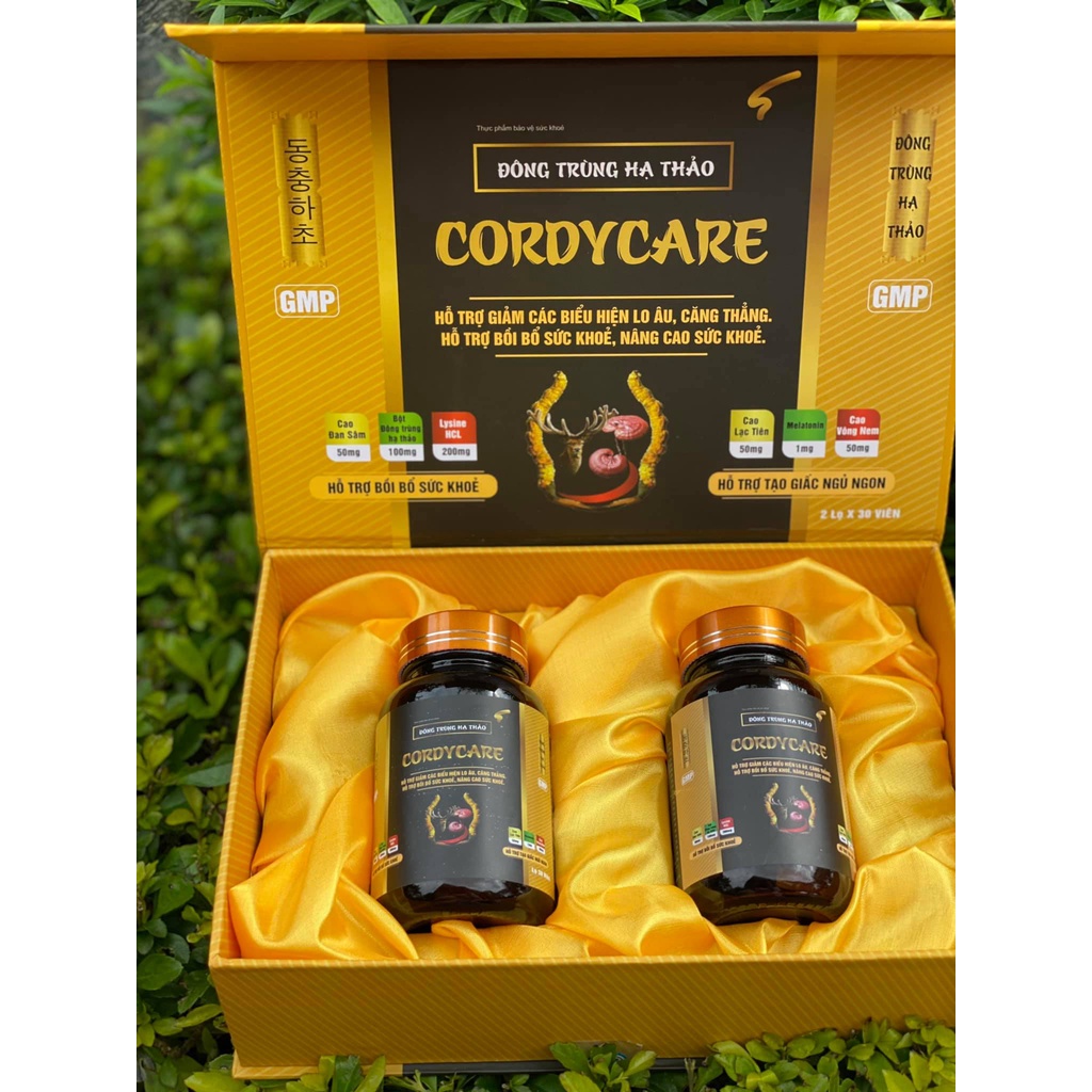 Viên uống ĐÔNG TRÙNG HẠ THẢO CORDYCARE, hỗ trợ tạo giấc ngủ ngon, hỗ trợ bồi bổ sức khỏe và tăng sức đề kháng cho cơ thể