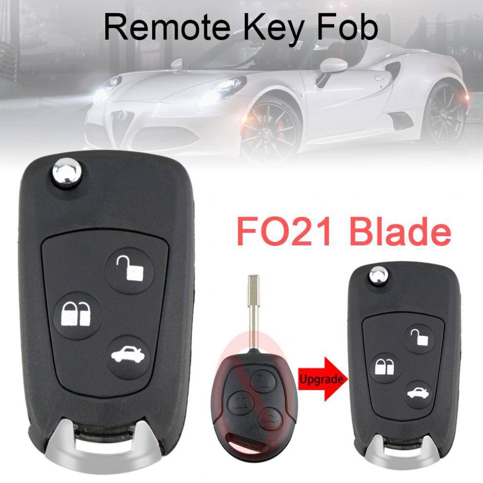 Vỏ chìa khóa 3 nút bấm chuyên dùng cho xe Ford Mondeo / Fiesta / Focus / K / Transit 2002-2012