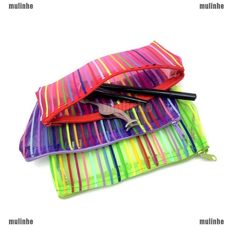 Mul❤ Túi Đựng Mỹ Phẩm Mini Trong Suốt Nhiều Màu