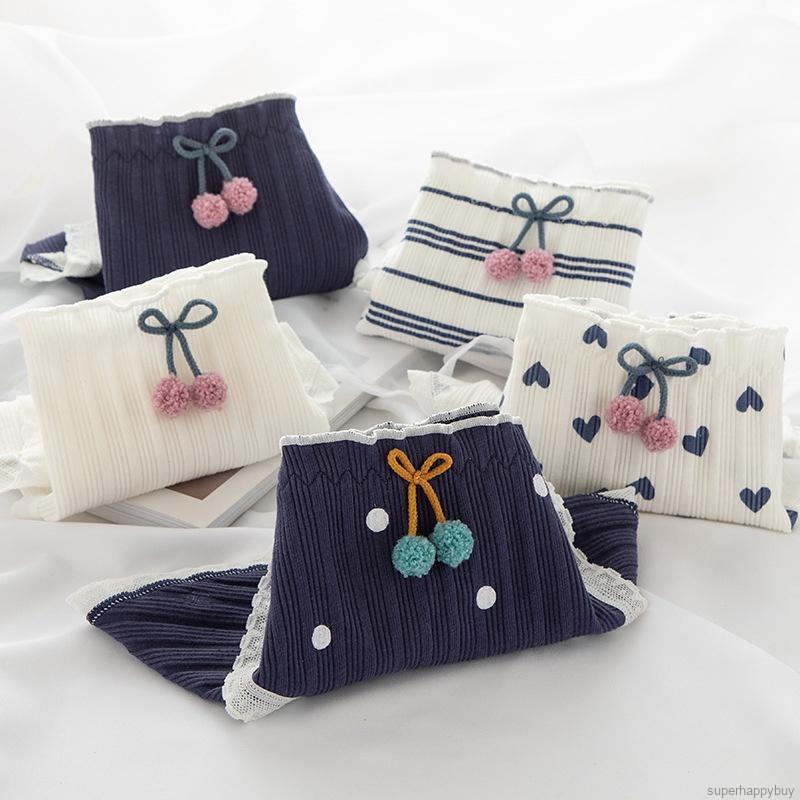 Quần Lót Cotton Nữ In Họa Tiết Hoạt Hình Dễ Thương