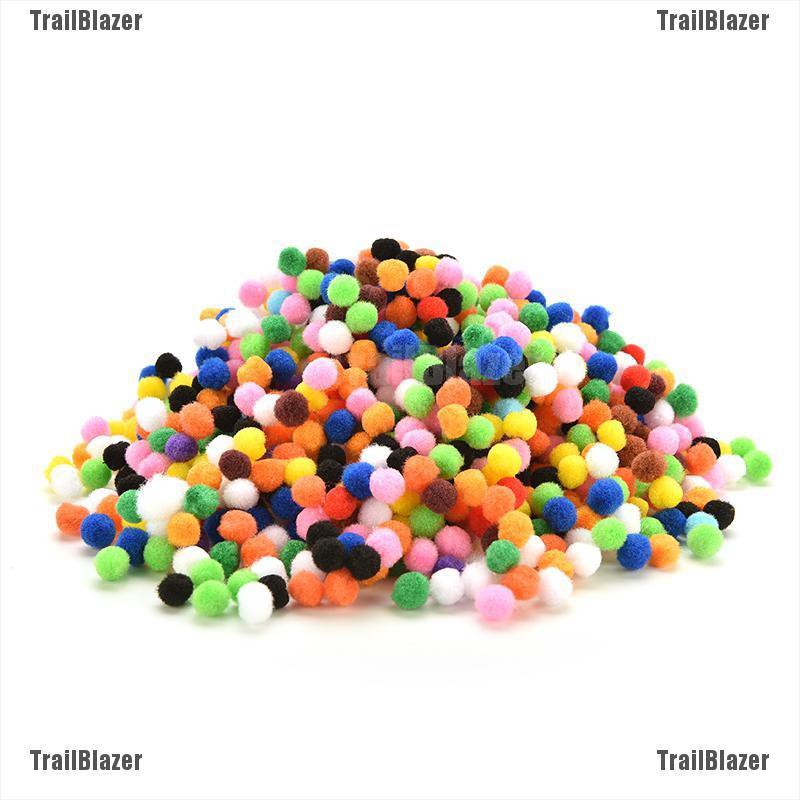 Set 1000 Cục Bông Mềm 10mm Nhiều Màu Sắc Dành Cho Trẻ Em