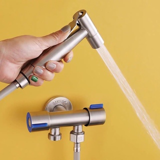 Vòi xịt vệ sinh Toilet Inox 304 Cao Cấp Tăng áp Lực Nước Siêu Mạnh K125