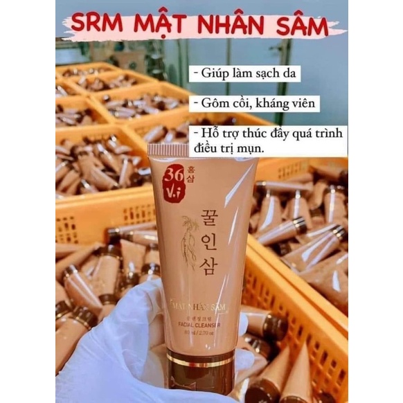 SỮA RỬA MẶT 36 VỊ MẬT NHÂN SÂM MEEA sáng da ngừa mụn