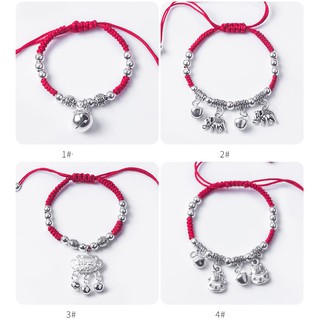 Lắc tay nữ vòng tay bện chỉ đỏ tỳ hưu cầu may mắn, trường thọ đính hạt phong cách Hàn Quốc 11 mẫu S151