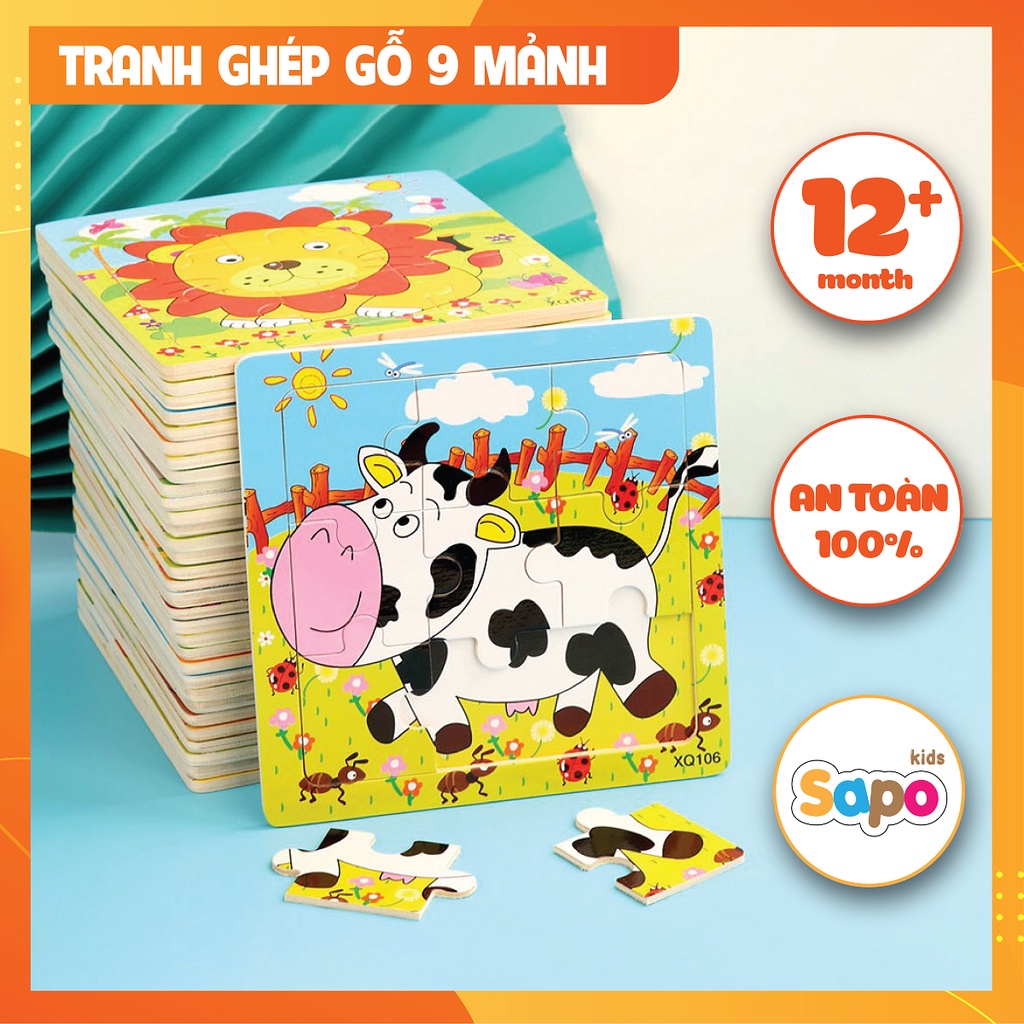 Đồ chơi,ghép hình gỗ,tranh ghép hình cho bé SAPO KIDS