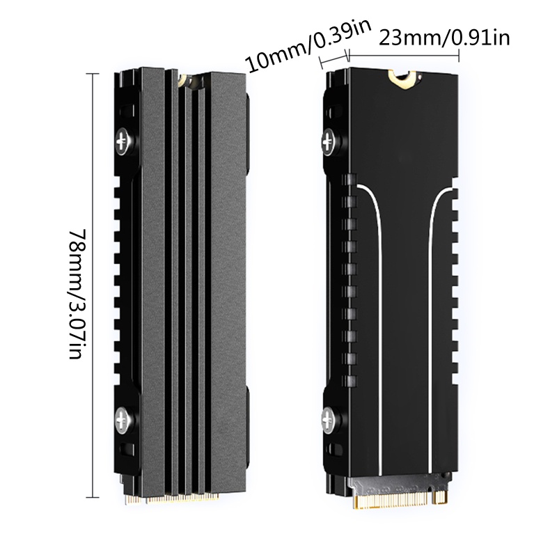 Bộ Tản Nhiệt Bằng Nhôm zzz 007 Cho M 2 SSD PC NVME 2280