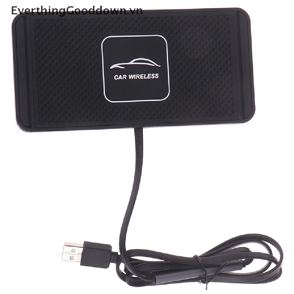 Everthinggooddown QI Đế Sạc Điện Thoại Không Dây Cho Xe Hơi