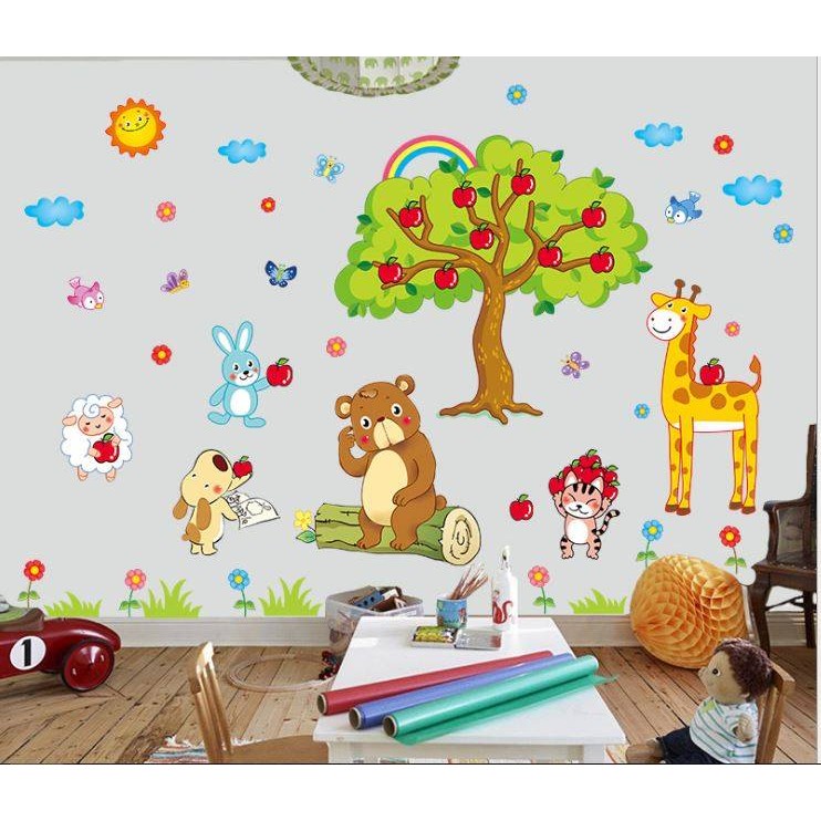 Decal dán tường cây táo | BigBuy360 - bigbuy360.vn