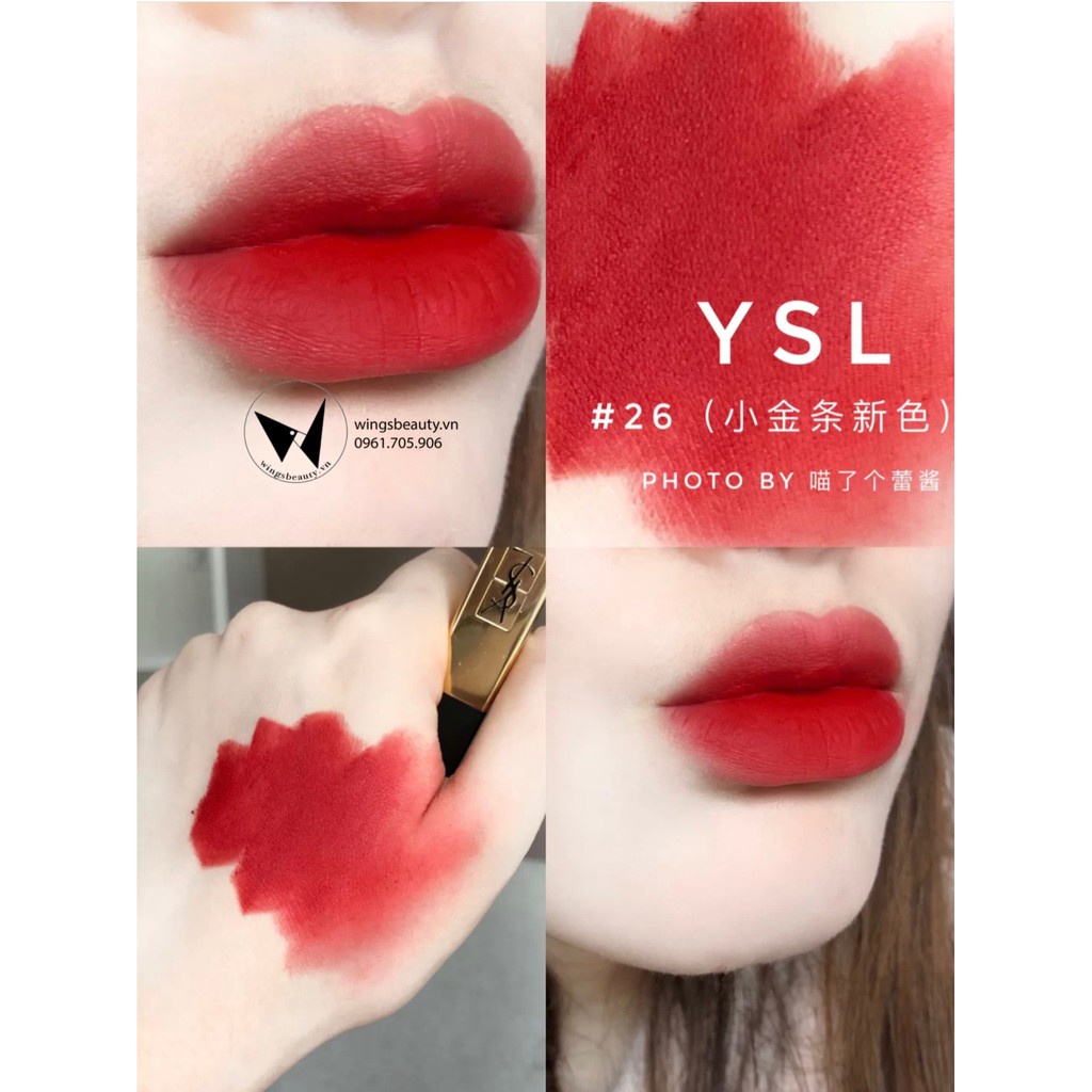 YVES SAINT LAURENT - Son thỏi lì YSL Rouge Pur Couture The Slim