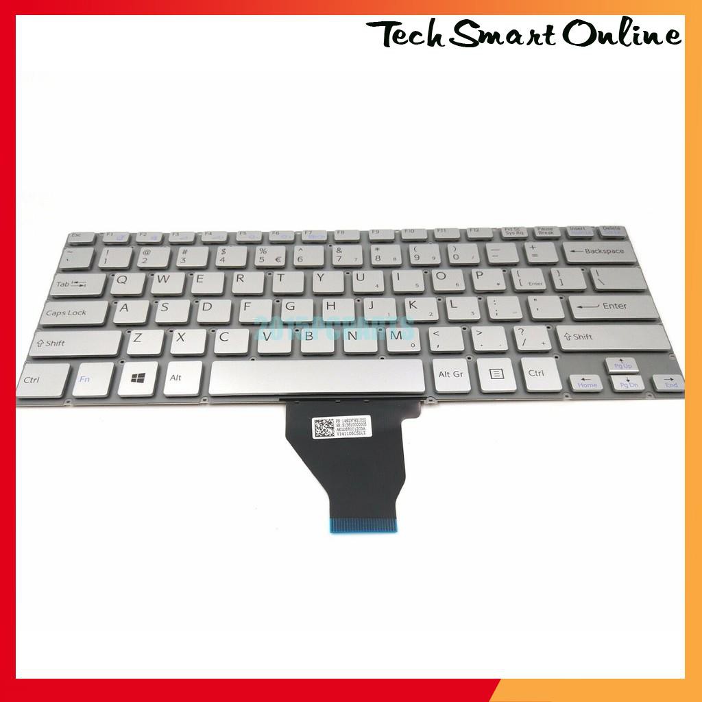 ⚡ Bàn Phím Laptop Sony VAIO SVF14A SVF14A13CXB SVF14A190X SVF14AC1QL Màu Bạc - Hàng Mới 100%