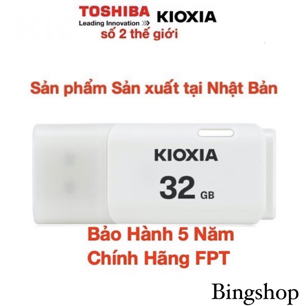 USB 32GB Kioxia (Toshiba) - Sản xuất tại Nhật Bản-32GB- Bảo Hành 5 Năm- Chính Hãng FPT | BigBuy360 - bigbuy360.vn