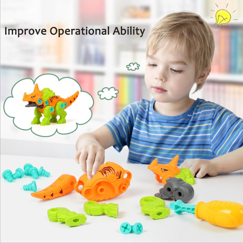 Đồ chơi lắp ráp khủng long dạy học cho bé sáng tạo tiện dụng