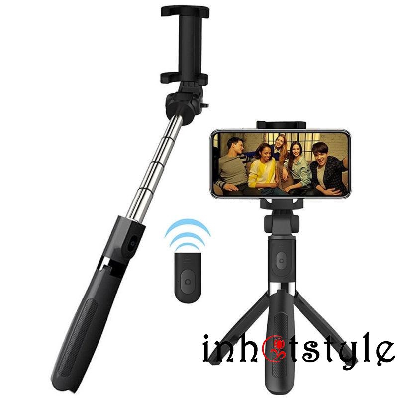 Gậy selfie bluetooth xếp được thành giá 3 chân | BigBuy360 - bigbuy360.vn