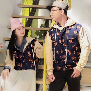 Áo Denim jacket oversize unisex