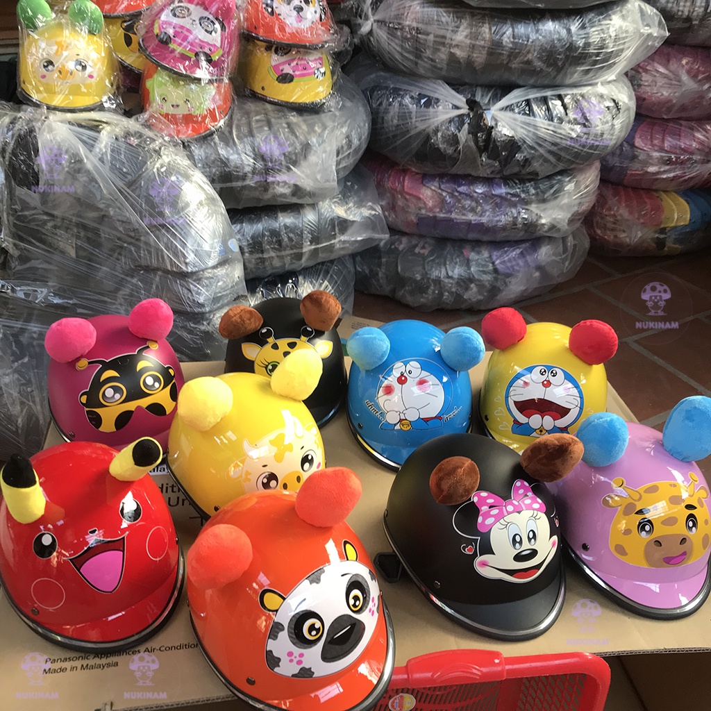 Mũ bảo hiểm cho bé từ 2 tới 6 tuổi hình thú, Nón bảo cho bé yêu nhà bạn mẫu mới nhất 2022