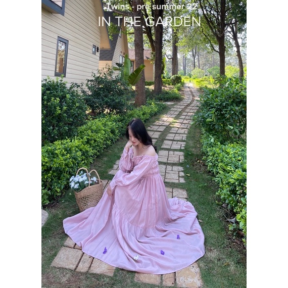 Váy maxi chất liệu tơ mây (Lamia baby cloud maxi)