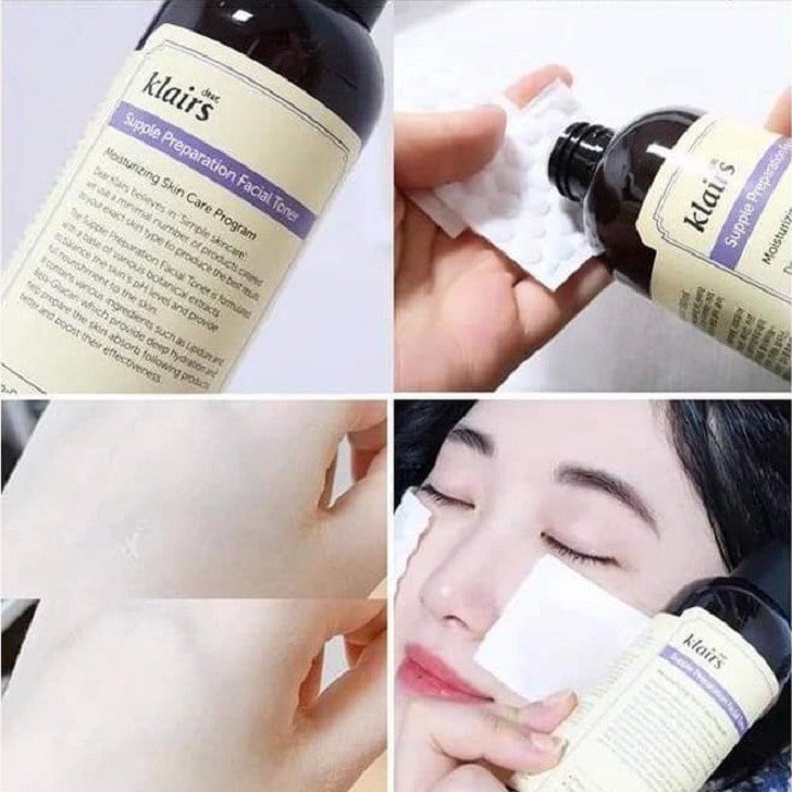 Nước hoa hồng Klairs Supple Preparation Toner 180ml - mỹ phẩm Yumi Beauty