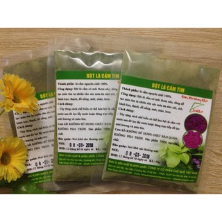 Bột lá cẩm tím gói 50gr - bột tạo màu tự nhiên màu tím