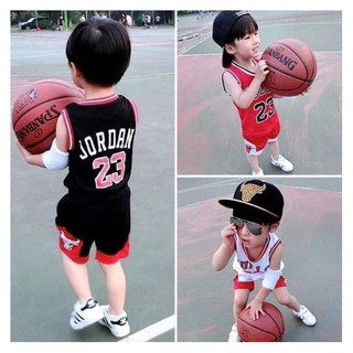 L1 (8kg-26kg) Bộ quần áo bóng rổ bé trai size Nhí Trung  CHẤT COTTON 2 CHIỀU