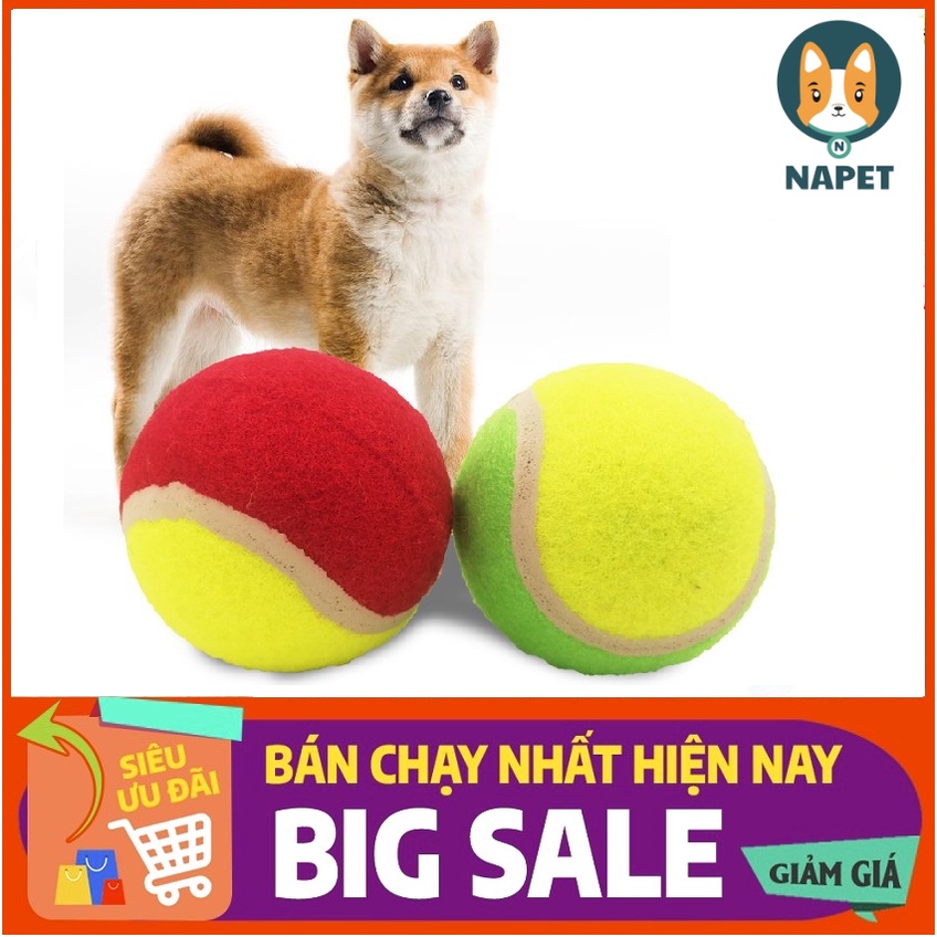 Bóng đồ chơi tennis cho chó được thiết hình tròn có nhiều màu sắc ngộ nghĩnh đáng yêu. Tăng cường khả năng vận động