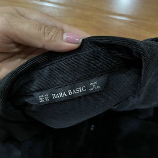 Áo Sơ Mi Đen ZARA BASIC - Size L (V78-N140-D77) - 3872