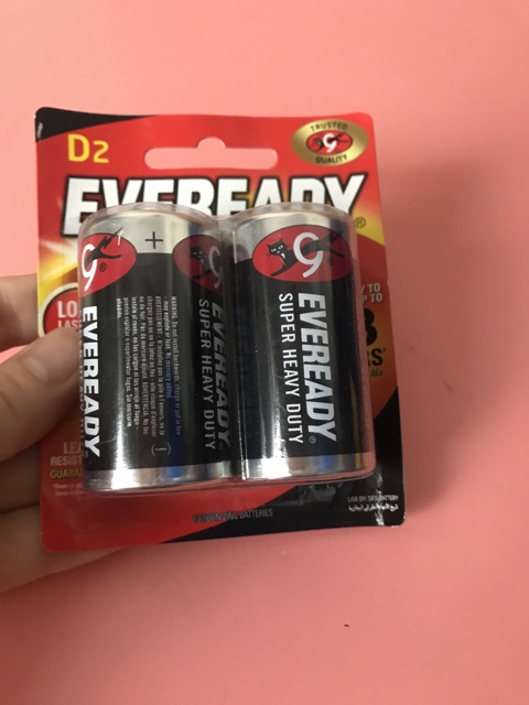 Pin Eveready Super Heavy Duty 1250 BP2 D vỉ 2 viên