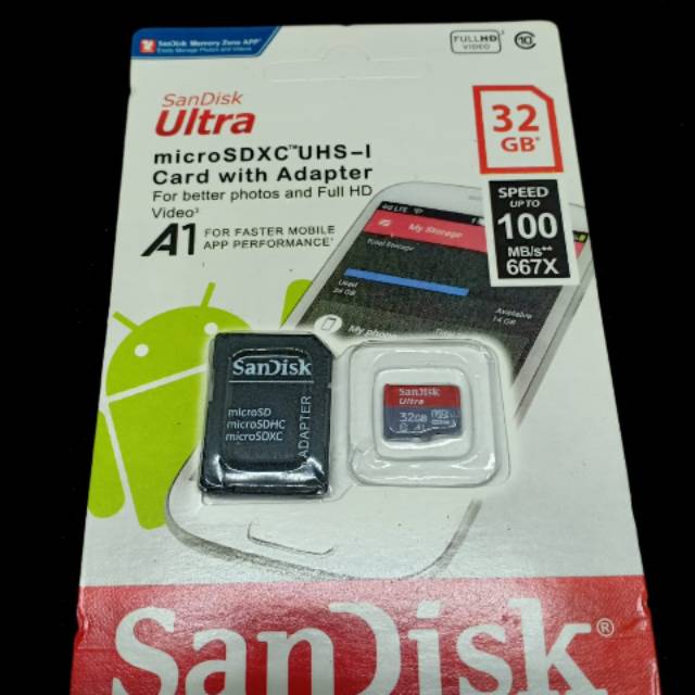 Thẻ Nhớ Micro Sandisk 32 Gb 100mbps (mua 2 Bonus 1)