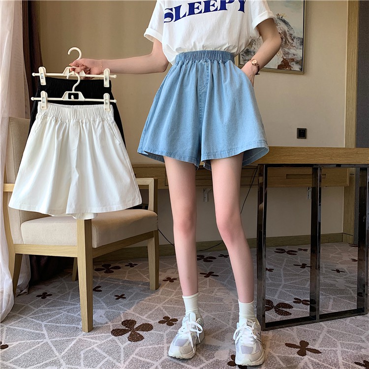 Xiaozhainv Quần ngắn thể thao dáng chữ A lưng cao thời trang cho nữ | BigBuy360 - bigbuy360.vn
