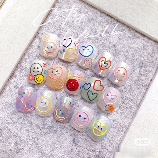 Set 503 Miếng Dán Trang Trí Móng Tay Hình Mặt Cười Xinh Xắn