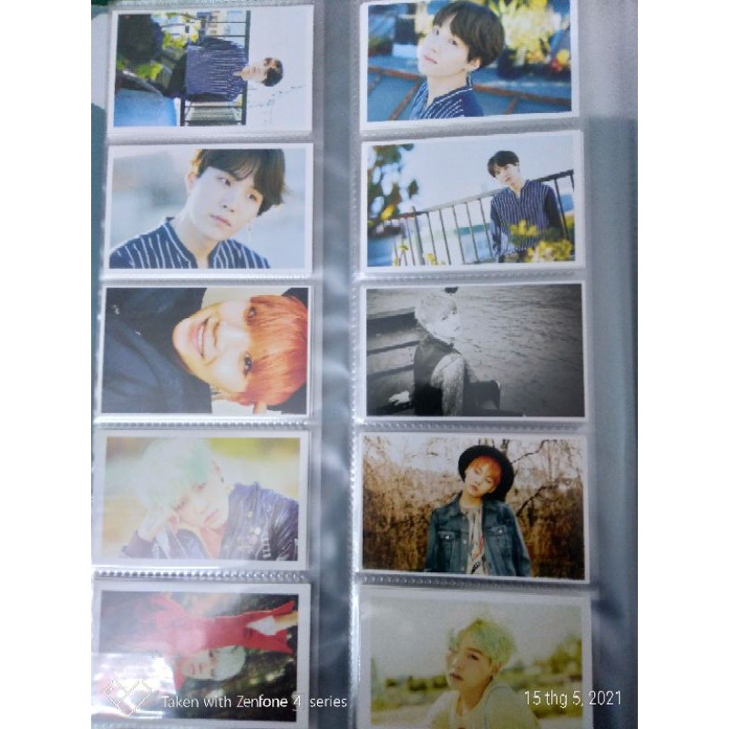 Set 10 card BTS tùy chọn