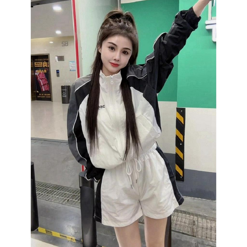 Áo Khoác Dù Nữ Cổ Đứng Form Croptop Phối Màu Siêu Xinh - ĐĂNG QUANG CLOTHER