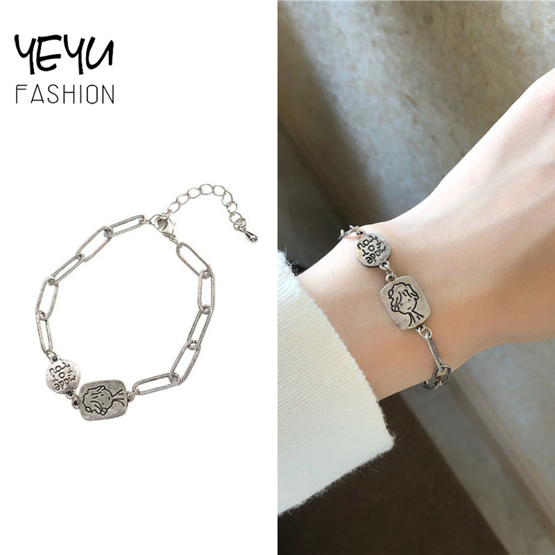 Vòng đeo tay thiết kế đơn giản phong cách Hàn Quốc cổ điển