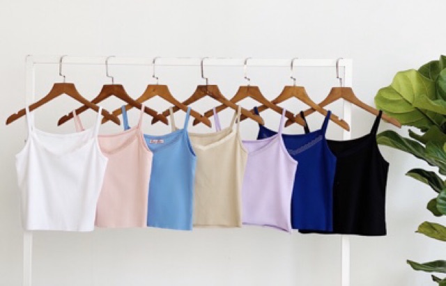 Áo croptop viền ren