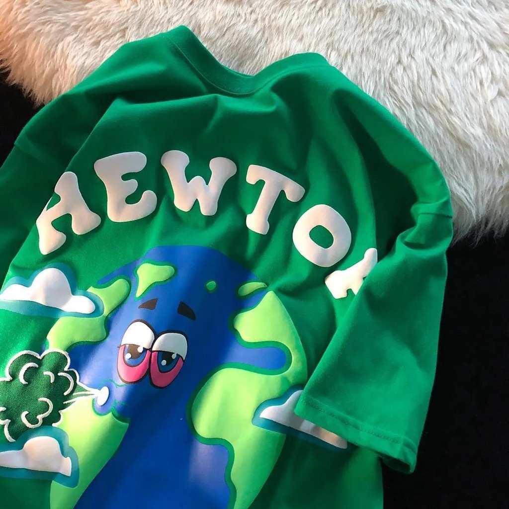 NRVP Áo thun tay ngắn cổ tròn phong cách đường phố Nhật Bản thời trang mùa hè 2022 dành cho nữ