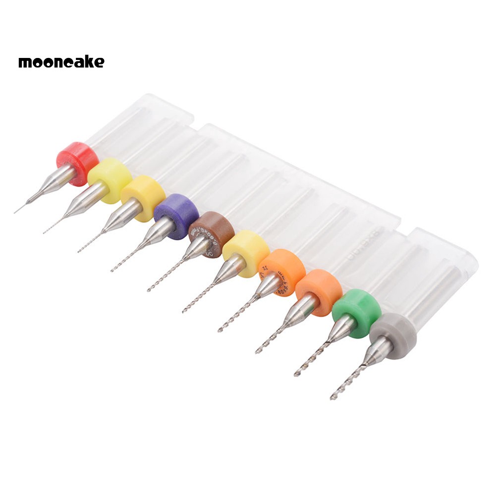 Bộ 10 Mũi Khoan 0.1-1.0mm Cho Máy In 3d Mk7 Mk8 Reprap