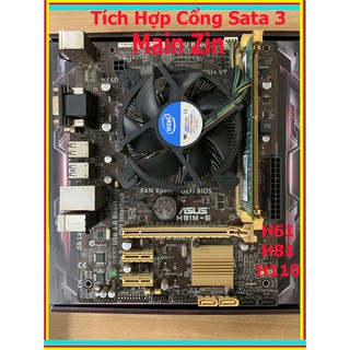 [Mã ELMS05 giảm 5% đơn 300k]Combo Main H81,H110, H61-Chip i5, i3-Ram 4gb,8gb-Nguyên Zin