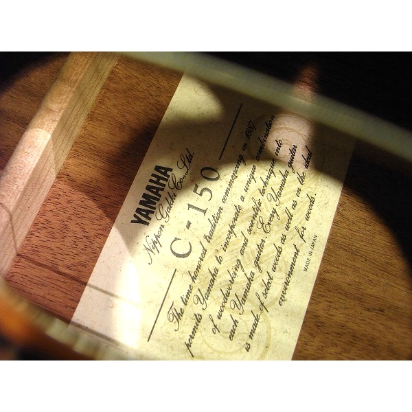 Secondhand Guitar, đàn Guitar Classic cũ Yamaha C150 chính hãng Japan
