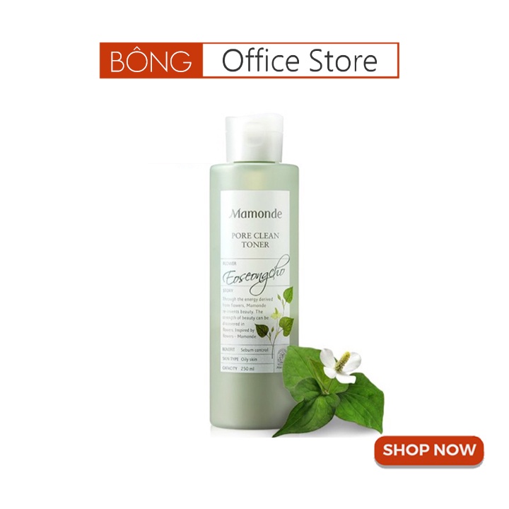 Toner Mamonde Rau Diếp Cá Pore Clean Eoseongcho Dành Cho Da Dầu, Da Mụn 250ml - Hàn Quốc BONGSHOPAUTHENTIC