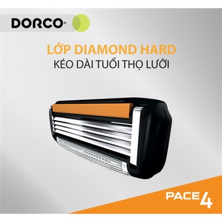 Vỉ 04 Đầu Cạo 4 Lưỡi DORCO PACE 4