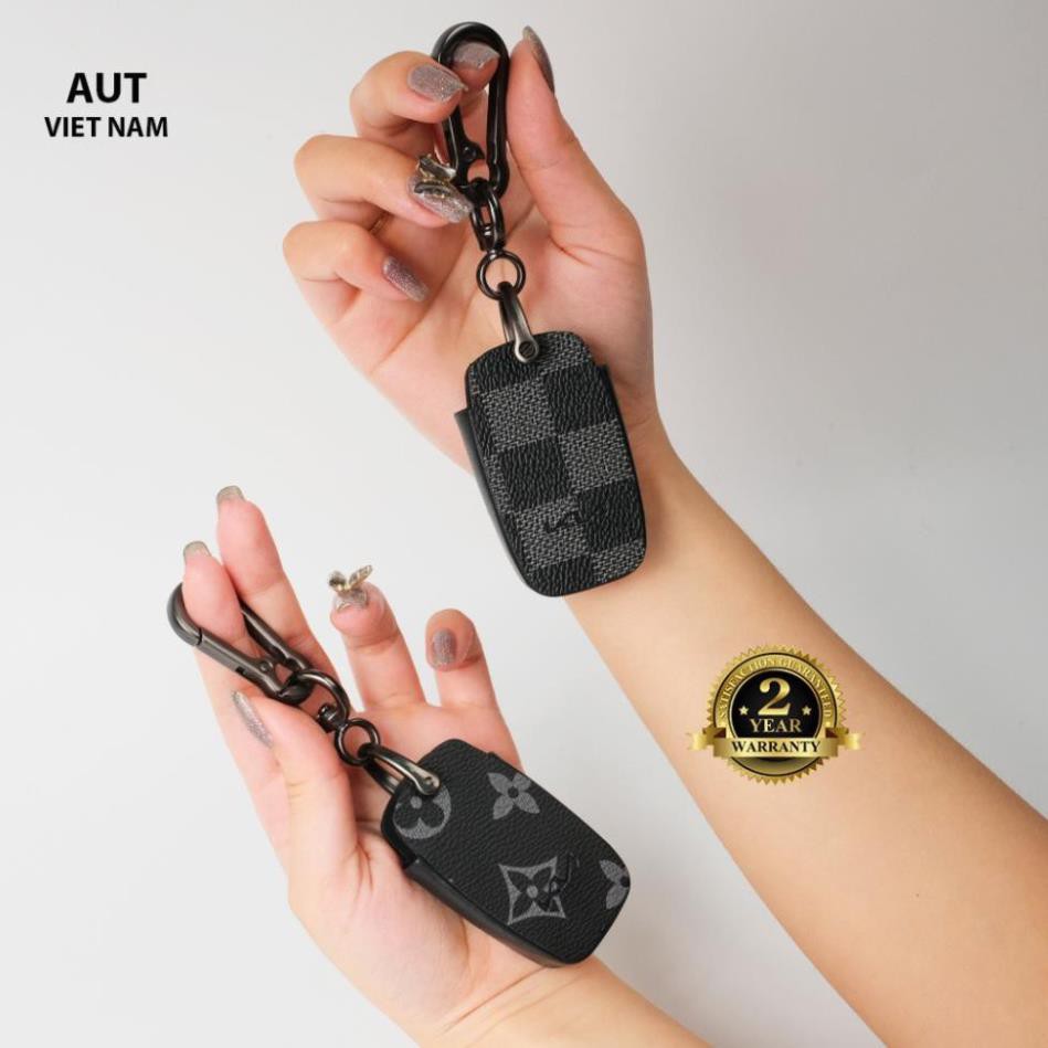 Bao da chìa khóa Smartkey KIA ( Cerato - Sorento - Seltos - Rio - Soluto - Optima) handmade da L. V xẻ túi