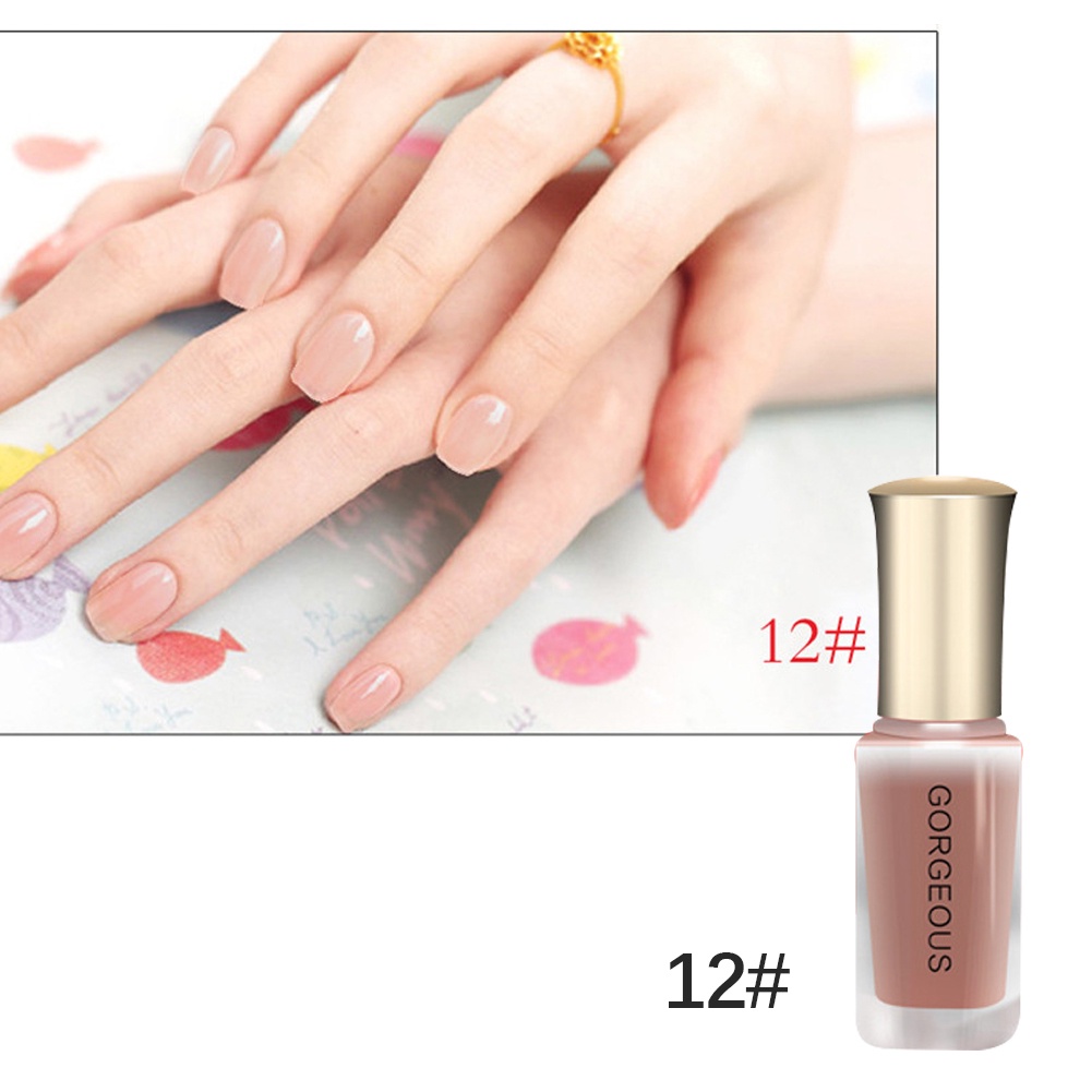 Hàng Có Sẵn Sơn Móng Tay Dạng Thạch Sơn Móng Tay Trong Mờ Màu Kẹo Khô Nhanh 10Ml Không Bóc Được Thanh Toán Khi Nhận Hàng