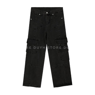 Quần jeans đen túi hộp | DUYHI